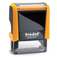Bélyegző TRODAT Printy 4.0 4911 neon-narancs ház kék párna