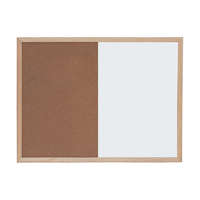 Kombitábla OPTIMA parafa mágneses fakeret 30x40 cm