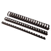 Iratspirál műanyag FELLOWES 16mm fekete műanyag spirál 101-120 lap 100 darabos