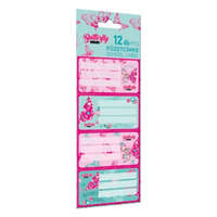  Füzetcímke LIZZY CARD Lollipop Cute Butterfly 12 db címke/csomag