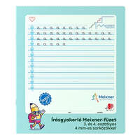 Foglalkoztató füzet ICO Süni A/4 32 lapos Meixner-féle írás gyakorló 3. és 4. osztályos 4 mm sorközzel