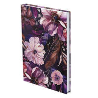 Határidőnapló TOPTIMER Joy J012 B/6 heti fehér lapos Lila Metalizált ezüst 2026.