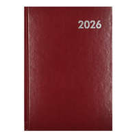 Határidőnapló ALISCA B/5 heti fehér lapos bordó 2026.