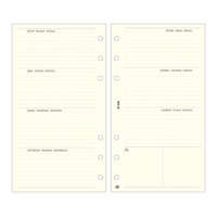 Gyűrűs kalendárium betét SATURNUS L358 bianco heti tervező sárga lapos