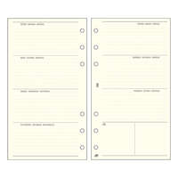 Gyűrűs kalendárium betét SATURNUS M358 bianco heti tervező sárga lapos