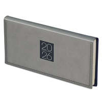 Zsebnaptár TOPTIMER Classic C030 fekvő sárga lapos szürke 2026.