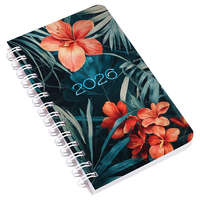 Zsebnaptár REALSYSTEM SP3 spirál mini 78x128mm heti fehér lapos tropical 2026.