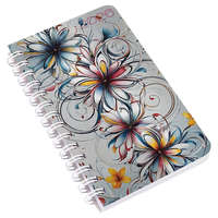 Zsebnaptár REALSYSTEM SP3 spirál mini 78x128mm heti fehér lapos absztrakt 2026.