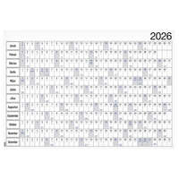 Plakátnaptár REALSYSTEM éves B/1 980x680mm kétoldalas 2026.