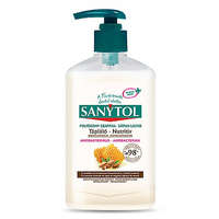  Folyékony szappan SANYTOL antibakteriális mandulatej és méhpempő 250ml