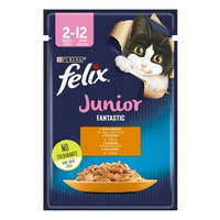  Állateledel alutasakos FELIX Fantastic Junior macskáknak csirke 85g