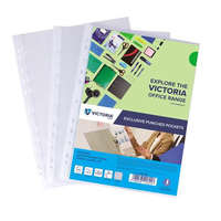 VICTORIA Genotherm, lefűzhető, A4, 120 mikron, narancsos felület, VICTORIA OFFICE