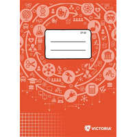 VICTORIA Füzet, tűzött, A5, kockás, 32 lap, VICTORIA PAPER Circle "27-32"