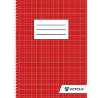 VICTORIA Spirálfüzet, A5, kockás, 70 lap, VICTORIA PAPER