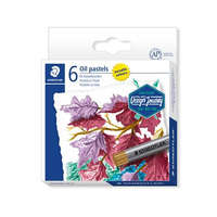 STAEDTLER Olajpasztell kréta, STAEDTLER® "2420 M", 6 különböző metál szín