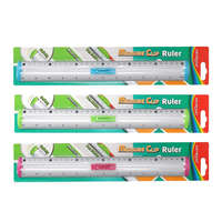 KEYROAD Vonalzó 30 cm, fém Keyroad Measure Clip vegyes színek