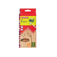 Herlitz Herlitz színesceruza/24 szín, hatszögletű, naturfa