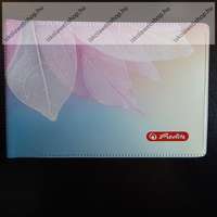 Herlitz Puhafedeles diákigazolvány tartó, 4 betéttel, Levél - Herlitz