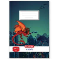 Herlitz Állatos Herlitz Dragon/Sárkány 1. osztályos vonalas füzet (A5/14-32)
