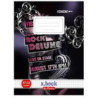 Herlitz Sport - Fishbone Rock Deluxe füzet, A4/87-32, kockás - Herlitz