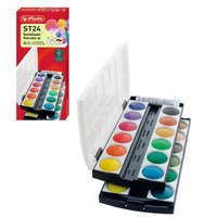 Herlitz Vízfesték ST24, 24 szín + fedőfehér - Herlitz