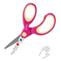 Herlitz Barkácsolló Design tompa, Balkezes, Pink - Herlitz
