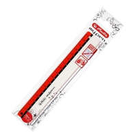 Herlitz 17 cm My.pen vonalzó, piros/fekete - Herlitz