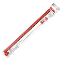 Herlitz 30 cm My.pen műanyag vonalzó, Piros/fekete - Herlitz