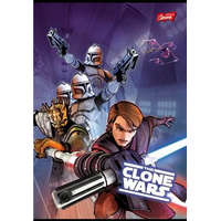  Star Wars/Clone Wars 2. osztályos vonalas füzet (vegyes minta), A5/16-32 - Unipap