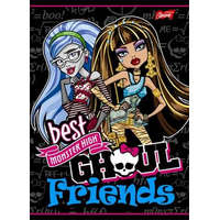 Egyéb Hercegnős Monster High Fekete Best Friend 1. osztályos vonalas füzet (A5/14-32)
