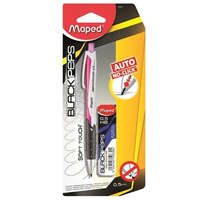 Maped MAPED "Black Peps" Nyomósirón/Töltőceruza ajándék grafitbéllel és pótradírral, PINK (0,5 mm)