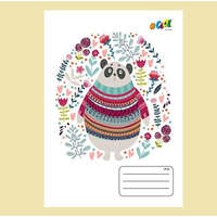 VICTORIA Állatos VICTORIA Bears Fehér kockás füzet (A5/27-32)