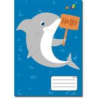 VICTORIA Állatos VICTORIA Baby shark HELLO kockás füzet, 27-32