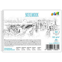 VICTORIA Vázlatfüzet, félfamentes, B4, spirál, 32 lap - COOL BY VICTORIA