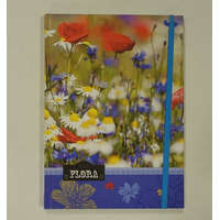 Lizzy Card Keményfedeles gumis napló/olvasónapló, Geo Flora (A5)