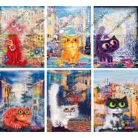 Herlitz Crazy Cats PP kockás füzet, A5/60 (1 db) - Herlitz