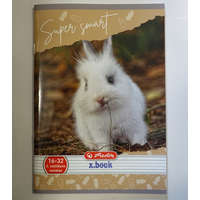 Herlitz Állatos Herlitz Nyuszis 2. osztályos vonalas füzet (A5/16-32)