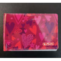 Herlitz Puhafedeles diákigazolvány tartó, 4 betéttel, Szív