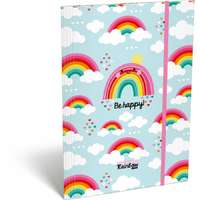 Ars Una Lollipop Szivárvány/Happy Rainbow A/4 gumis dosszié