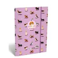 Lizzy Card Lollipop We Love Dogs/Kutyás A/4 gumis dosszié