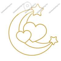 Egyéb Fényvarázsforma, kicsi hold és szív