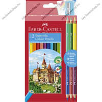 Faber-Castell Faber-Castell színesceruza készlet, 12 szín + 3 db Bicolor