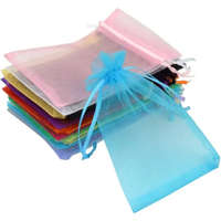 Egyéb Organza tasak, 7x9 cm, Türkiz (5 db)