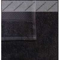  Frottír törölköző, Fekete, 30x50 cm