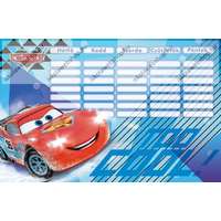 Egyéb Cars/Verdák Blue kétoldalas órarend