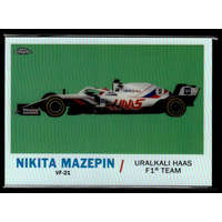 Topps 2021 Topps Chrome Formula 1 Racing 1961 Topps Sports Cars #T61-NM Nikita Mazepin