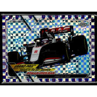 Topps 2021 Topps Chrome Formula 1 Racing Purple Checker Flag #157 Romain Grosjean 103/199