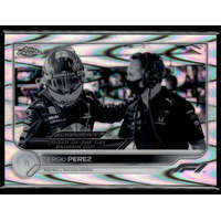 Topps 2022 Topps Chrome Formula 1 Racing Black & White RayWave Refractor #173 Sergio Perez