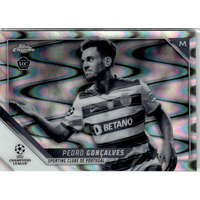 Topps 2021-22 Topps Chrome UEFA Champions League Black & White Ray Wave #199 Pedro Gonçalves