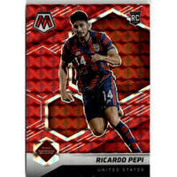 Panini 2021-22 Panini Mosaic Road to FIFA World Cup Mosaic Red Refractor #99 Ricardo Pepi